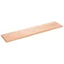 Light brown treated oak wood wall shelf 180x40x(2-4) cm by vidaXL, Shelves and shelves - Ref: Foro24-363718, Price: 85,31 €, ...