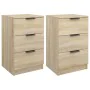 Nightstands 2 units Sonoma oak color 40x36x65 cm by vidaXL, Nightstands - Ref: Foro24-811275, Price: 102,33 €, Discount: %