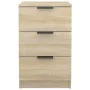 Nightstands 2 units Sonoma oak color 40x36x65 cm by vidaXL, Nightstands - Ref: Foro24-811275, Price: 102,33 €, Discount: %