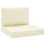 Pallet cushions 2 units cream white Oxford fabric by vidaXL, Cushions for chairs and sofas - Ref: Foro24-315054, Price: 42,59...