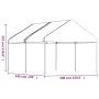 Pavillon mit weißem Polyethylendach 4,46x4,08x3,22 m von vidaXL, Zelte und Pavillons - Ref: Foro24-3155510, Preis: 192,56 €, ...