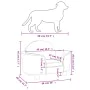 Hundebett aus braunem Samt, 66 x 40 x 45 cm von vidaXL, Betten für Hunde - Ref: Foro24-171843, Preis: 72,68 €, Rabatt: %