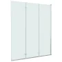 Folding shower screen with 3 panels ESG 130x138 cm by vidaXL, shower doors - Ref: Foro24-144679, Price: 154,89 €, Discount: %