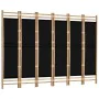 Folding screen with 6 panels made of bamboo and canvas, 240 cm. by vidaXL, Room dividers - Ref: Foro24-350630, Price: 130,53 ...