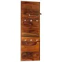 Solid sheesham wood coat rack 118x40 cm by vidaXL, Hat and coat racks - Ref: Foro24-246351, Price: 88,75 €, Discount: %