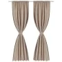 2 dark curtains with blackout cream white drawstrings 135 x 245 cm by vidaXL, Curtains and curtains - Ref: Foro24-130374, Pri...