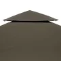 2-stöckige Pavillonmarkise 310 g/m² 4x3m taupe grau von vidaXL, Abdeckungen für Zelte und Pavillons - Ref: Foro24-44760, Prei...