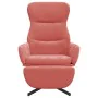 Entspannungssessel mit Fußstütze aus rosa Samt von vidaXL, Sessel - Ref: Foro24-3097499, Preis: 115,07 €, Rabatt: %