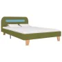 Bed frame with LED green fabric 120x200 cm by vidaXL, Beds and slatted bases - Ref: Foro24-280907, Price: 184,39 €, Discount: %