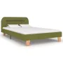 Bed frame with LED green fabric 120x200 cm by vidaXL, Beds and slatted bases - Ref: Foro24-280907, Price: 184,39 €, Discount: %