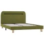 Bed frame with LED green fabric 120x200 cm by vidaXL, Beds and slatted bases - Ref: Foro24-280907, Price: 184,39 €, Discount: %