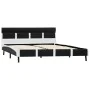 Bed frame with LED in black synthetic leather 120x200 cm by vidaXL, Beds and slatted bases - Ref: Foro24-280303, Price: 212,4...