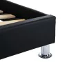 Estructura de cama con LED cuero sintético negro 90x200 cm de vidaXL, Camas y somieres - Ref: Foro24-285426, Precio: 185,40 €...