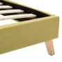 Bed frame with LED green fabric 140x200 cm by vidaXL, Beds and slatted bases - Ref: Foro24-284861, Price: 154,11 €, Discount: %