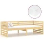 Sofa bed with solid pine wood mattress 90x200 cm by vidaXL, Beds and slatted bases - Ref: Foro24-3083629, Price: 224,21 €, Di...