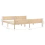 Solid pine wood bed frame 200x200 cm by vidaXL, Beds and slatted bases - Ref: Foro24-322102, Price: 121,19 €, Discount: %