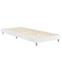 Glossy white engineered wood bed frame 75x190 cm by vidaXL, Beds and slatted bases - Ref: Foro24-832207, Price: 92,63 €, Disc...