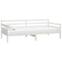 Sofa bed with white solid pine wood mattress 90x200 cm by vidaXL, Beds and slatted bases - Ref: Foro24-3083600, Price: 227,77...