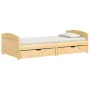 IRUN sofa bed with 2 solid pine wood drawers 90x200cm by vidaXL, Beds and slatted bases - Ref: Foro24-3185207, Price: 204,53 ...