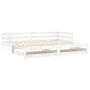 Removable sofa bed solid white pine wood 2x(90x200) cm by vidaXL, Beds and slatted bases - Ref: Foro24-3083695, Price: 260,73...