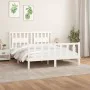 White pine wood bed frame with headboard 150x200cm by vidaXL, Beds and slatted bases - Ref: Foro24-3188172, Price: 146,69 €, ...