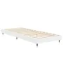 White engineered wood bed frame 75x190 cm by vidaXL, Beds and slatted bases - Ref: Foro24-832205, Price: 86,85 €, Discount: %