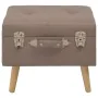 Storage stool 40 cm brown fabric by vidaXL, Benches for halls and storage - Ref: Foro24-247519, Price: 46,05 €, Discount: %