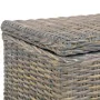 Kubu Rattan und massives Mangoholz Aufbewahrungsbox grau 120 cm von vidaXL, Bänke für Hallen und Lager - Ref: Foro24-285797, ...