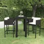 5-piece garden bar furniture set and black synthetic rattan cushions by vidaXL, Garden sets - Ref: Foro24-3094784, Price: 425...