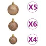 Slim Christmas tree with LEDs and pink balls 240 cm by vidaXL, Christmas trees - Ref: Foro24-3078069, Price: 82,74 €, Discoun...