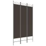 Brown fabric 3-panel divider screen 120x200 cm by vidaXL, Room dividers - Ref: Foro24-350147, Price: 35,03 €, Discount: %