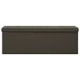 Dark Brown Faux Linen Folding Storage Bench by vidaXL, Benches for halls and storage - Ref: Foro24-338794, Price: 63,30 €, Di...