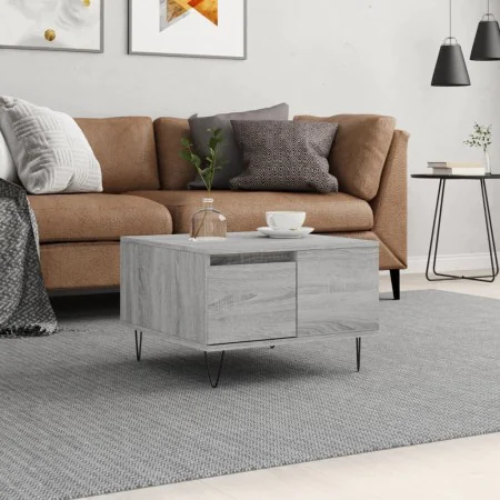 Sonoma gray plywood coffee table 55x55x36.5 cm by vidaXL, Coffee table - Ref: Foro24-830762, Price: 53,87 €, Discount: %