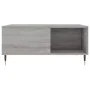 Sonoma gray plywood coffee table 80x80x36.5 cm by vidaXL, Coffee table - Ref: Foro24-830778, Price: 72,09 €, Discount: %