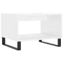 High gloss white engineered wood coffee table 60x50x40 cm by vidaXL, Coffee table - Ref: Foro24-829262, Price: 53,00 €, Disco...