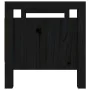 Solid black pine wood entryway bench 80x40x43 cm by vidaXL, Benches for halls and storage - Ref: Foro24-821788, Price: 93,94 ...