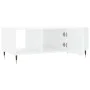 Glossy white plywood coffee table 102x50x40 cm by vidaXL, Coffee table - Ref: Foro24-829278, Price: 48,92 €, Discount: %