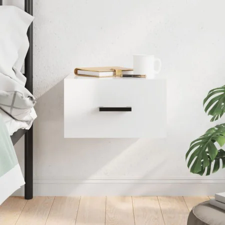 Glossy white wall bedside table 35x35x20 cm by vidaXL, Lockers and storage cabinets - Ref: Foro24-829824, Price: 30,08 €, Dis...