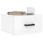 Glossy white wall bedside table 35x35x20 cm by vidaXL, Lockers and storage cabinets - Ref: Foro24-829824, Price: 30,08 €, Dis...