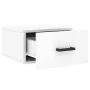 Glossy white wall bedside table 35x35x20 cm by vidaXL, Lockers and storage cabinets - Ref: Foro24-829824, Price: 30,08 €, Dis...