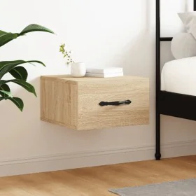 Sonoma oak wall bedside table 35x35x20 cm by vidaXL, Lockers and storage cabinets - Ref: Foro24-829810, Price: 26,45 €, Disco...