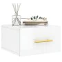 Glossy white wall bedside table 35x35x20 cm by vidaXL, Lockers and storage cabinets - Ref: Foro24-829792, Price: 29,23 €, Dis...