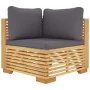 9-piece garden furniture set and solid teak wood cushions by vidaXL, Garden sets - Ref: Foro24-3100890, Price: 1,00 €, Discou...