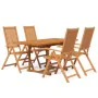 Garten-Essgruppe 5-teilig aus massivem Akazienholz von vidaXL, Gartensets - Ref: Foro24-3079645, Preis: 490,05 €, Rabatt: %