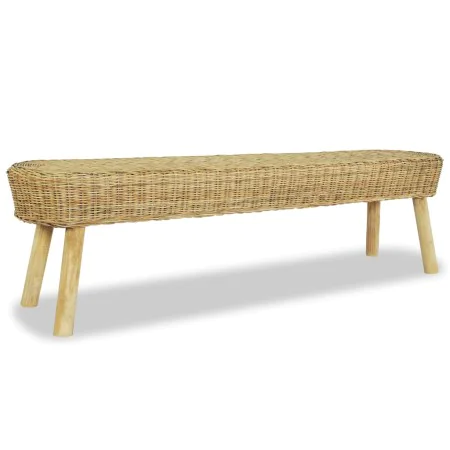 Natural rattan hallway bench 160x35x45 cm by vidaXL, Benches for halls and storage - Ref: Foro24-244580, Price: 145,96 €, Dis...