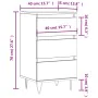 Aparador madera de ingeniería roble Sonoma 40x35x70 cm de vidaXL, Aparadores - Ref: Foro24-831095, Precio: 59,21 €, Descuento: %