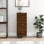 Oak brown engineered wood sideboard 34.5x34x90 cm by vidaXL, Sideboards - Ref: Foro24-828579, Price: 68,12 €, Discount: %