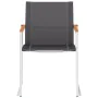 Garden chairs 2 units textilene and gray stainless steel by vidaXL, Garden chairs - Ref: Foro24-46497, Price: 159,34 €, Disco...