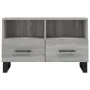 Engineered wood TV stand in Sonoma gray, 80x36x50 cm by vidaXL, TV Furniture - Ref: Foro24-829002, Price: 50,80 €, Discount: %