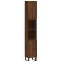 Brown oak plywood bathroom cabinet 30x30x190 cm by vidaXL, bathroom vanities - Ref: Foro24-831547, Price: 88,69 €, Discount: %